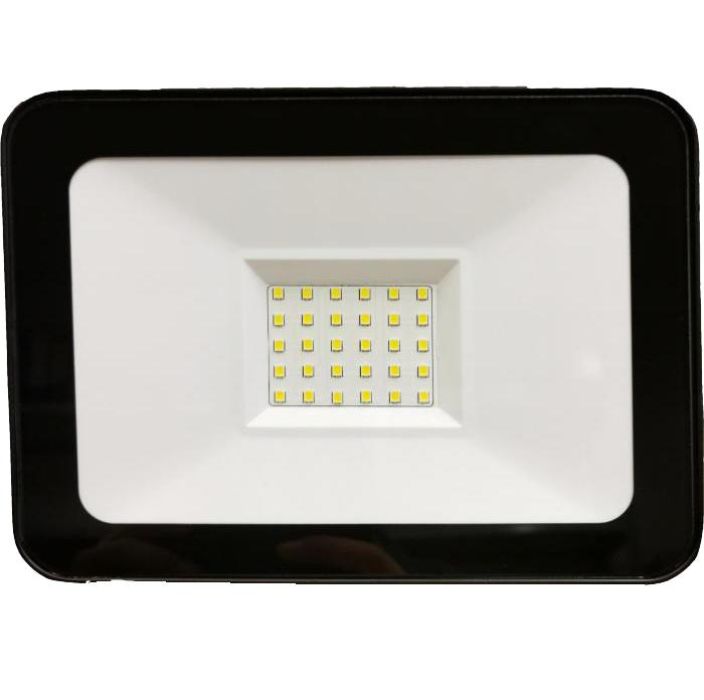 LED VALONHEITIN 30W ohut valonheitin. SMD -led, teho 2250 Lumen. 1m kaapeli + VDE pistoke.