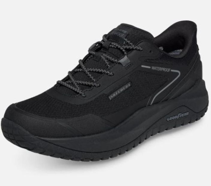 Skechers Miesten Relaxed Fit: Slip-ins: Badger - Koda - Waterproof - Black tuotekuva 1 Skechers Miesten Relaxed Fit: Slip-ins: Badger - Koda - Waterproof - Black tuotekuva 1
