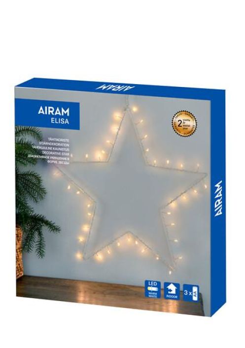 Airam Elisa Tähti 35cm 40Led tuotekuva 3 Airam Elisa Tähti 35cm 40Led tuotekuva 3