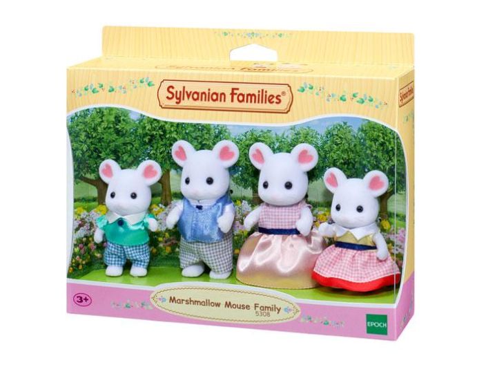 Sylvanian families  Vaahtokarkkihiiriperhe tuotekuva 2