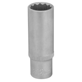 IKH HYLSY 1/4" 12-KULMA M12 PITKÄ (50MM)