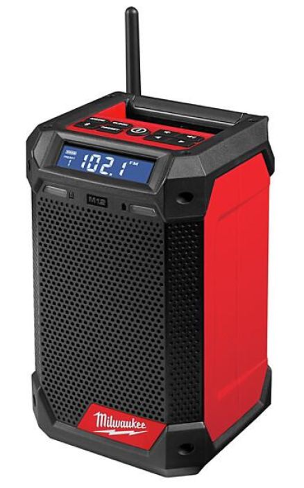 TYOMAARADIO M12 RCDAB+-0 MILWAUKEE Ensiluokkainen kaiutin ja taajuus tuottavat parhaan aanenlaadun Digitaalisella