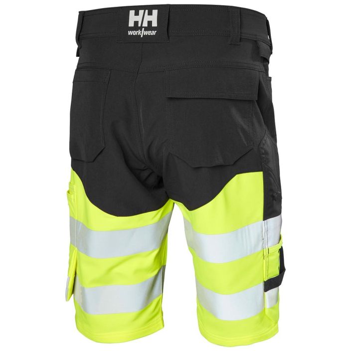 HELLY HANSEN SHORTSIT HI-VIS ALNA 4X CNCT FL.KEL/EBONY tuotekuva 1
