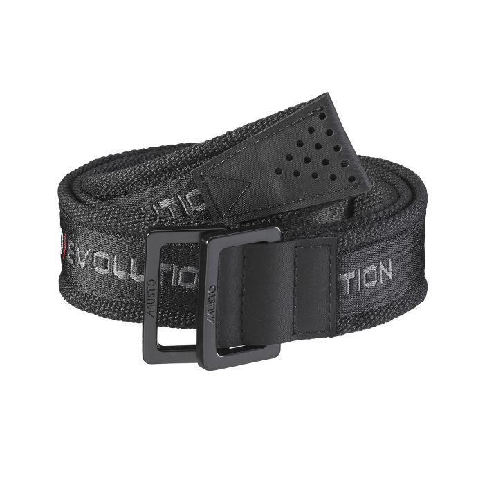 Musto Evolution Sailing Belt 2.0, musta M/L Materiaali 100% polyesteria Sinkitty solki