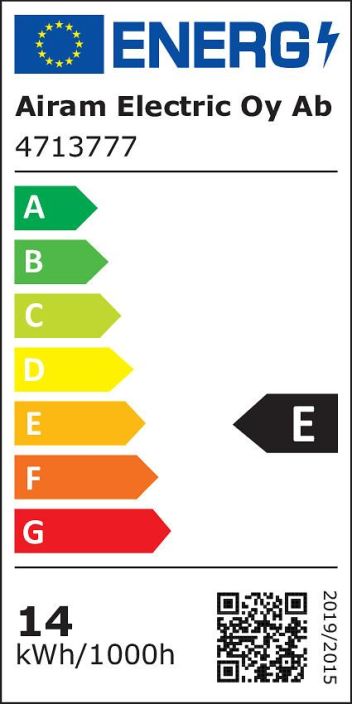 Airam LED E27 1521lm/2700k Maitolasi -Energialuokka: A+ -Varilampotila: 2700K -Kanta: E27 -Teho: 14W, 1521LM -Takuu 36kk