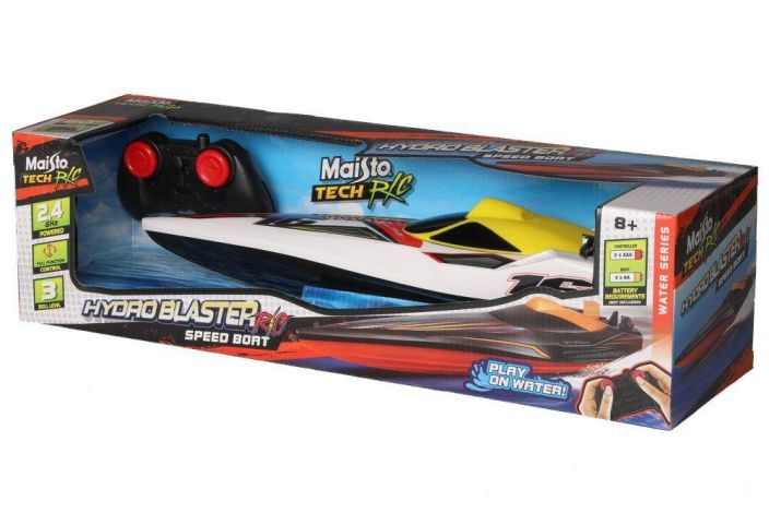 Maisto Tech R/C Hydro Blaster Pikavene lajitelma RC- vene kaksoispotkurilla, pituus 35 cm 2,4 GHz:n taajuus mahdollistaa