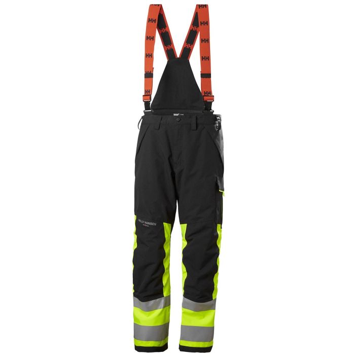 Helly Hansen Workwear talvihousut alna 2.0 fl. Keltainen lk 1 Luokan 1 Alna 2.0 -talvihousuissa on hyva istuvuus, Painetut