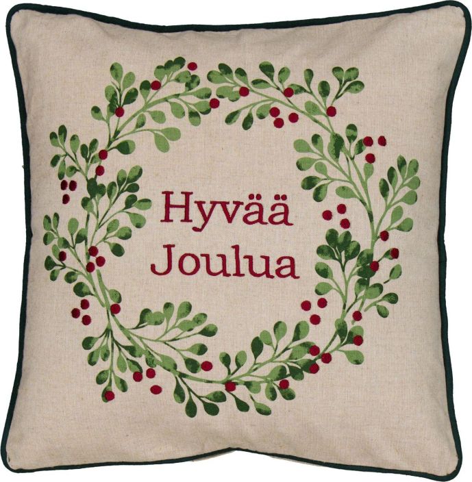 NH Koristetyyny X-Mas Garland (FI) 45x45cm