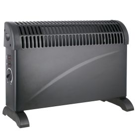 Läpivirtauslämmitin 2000W - Turbo MUSTA