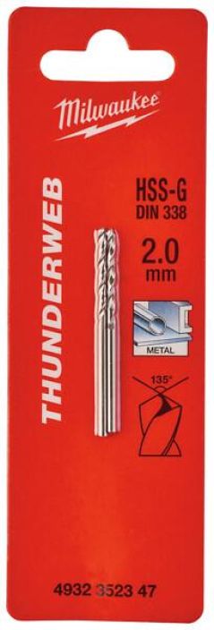 Milwaukee metallipora hss-g 2x49mm  tuotekuva 1