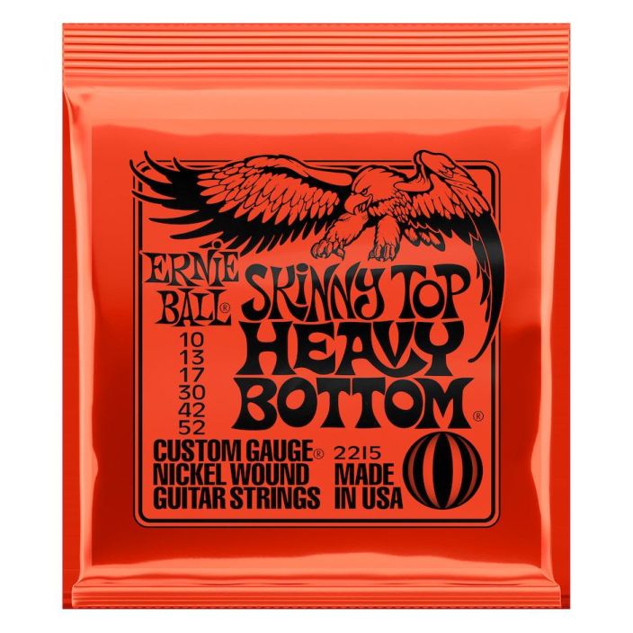 Ernie Ball Skinny Top Heavy Bottom EB-2215 Electrics-kielet. Ernie Ball Slinky Electrics-kielet ovat Ernie Ball-yhtion