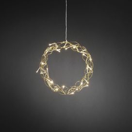 Konstsmide Konstsmide metalli Kranssi 30cm kulta 