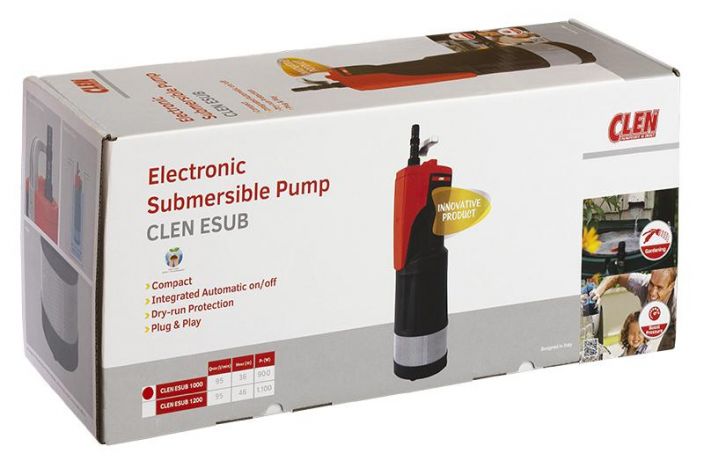 CLEN ESUB 1000 Painevesiautomaatti Veteen upotettava erittain tehokas painevesiautomaatti. Taysautomaattinen pumppu