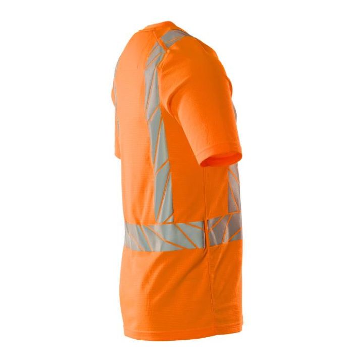 MASCOT miesten T-Paita ACCELERATE SAFE hi-vis oranssi Kankaan etupuoli on polyesteria, joka kestaa kulutusta ja sailyttaa