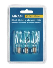 Airam Airam Varalamppu Delux 30 3W 8V E10
