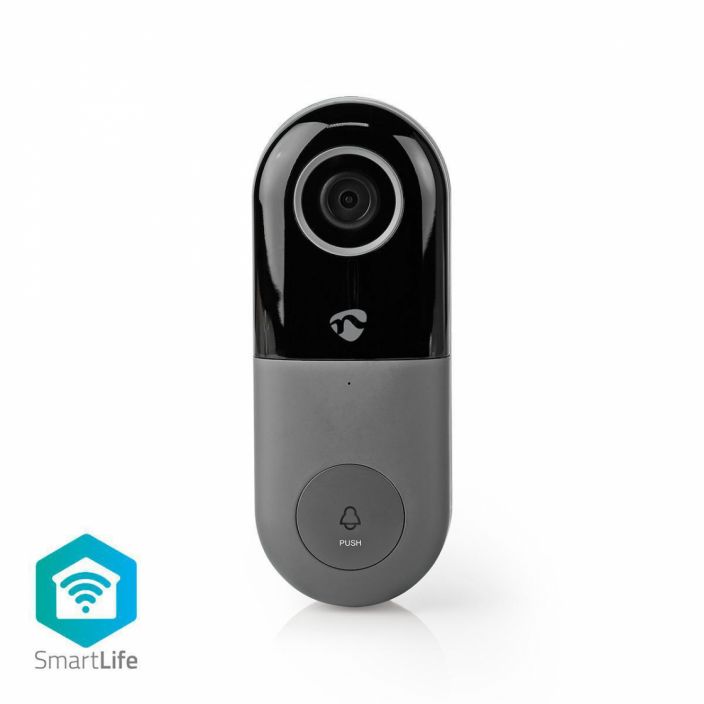 Wi-Fi Ovikello kameralla | microSD Slot | HD 720p SmartLife Video Ovipuhelin | Wi-Fi | Muuntaja | Android™ &amp; iOS | Full HD