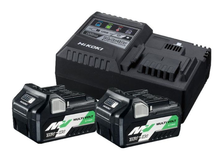 Akkupaketti 36V MULTI VOLT 2 x BSL36A18 + UC18YSL3 Hikoki Tuotenro: 68020011