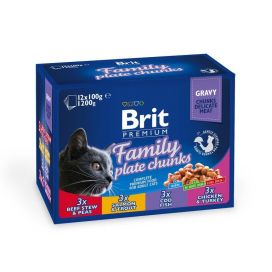 Brit Premium Brit Premium Cat paloja kastikkeessa liha-kala 12x100g