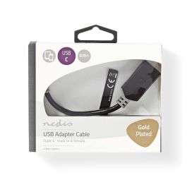 Nedis Nedis USB 3.0  USB-C Uros - USB A Naaras kaapeli 0.15M