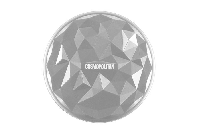 Cosmopolitan Varavirtalahde LED valaistu peil hopea Li-polymeeri paristo 3000 mAh. Kaksipuolinen (tavallinen ja 3 x
