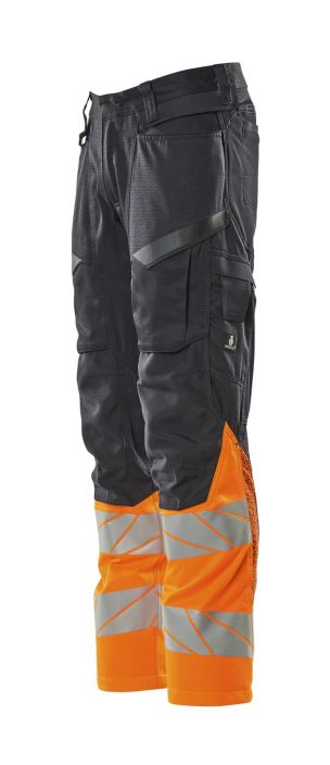 Mascot Accelerate Safe miesten Housut polvitaskuilla tumma laivastonsininen/hi-vis oranssi Tuotteessa on Oeko-Tex® Standard