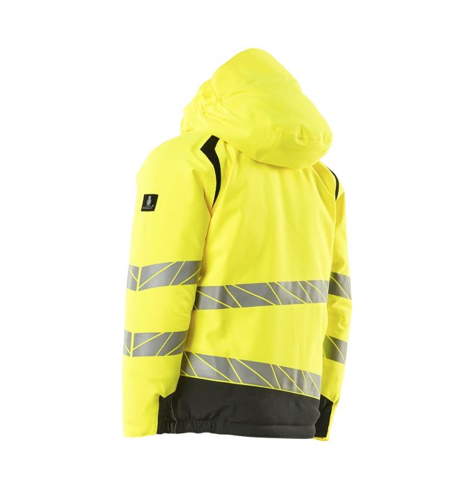 MASCOT Talvitakki lapsille ACCELERATE SAFE hi-vis keltainen/musta Hengittava, tuulen- ja vedenpitava teipatuilla saumoilla.