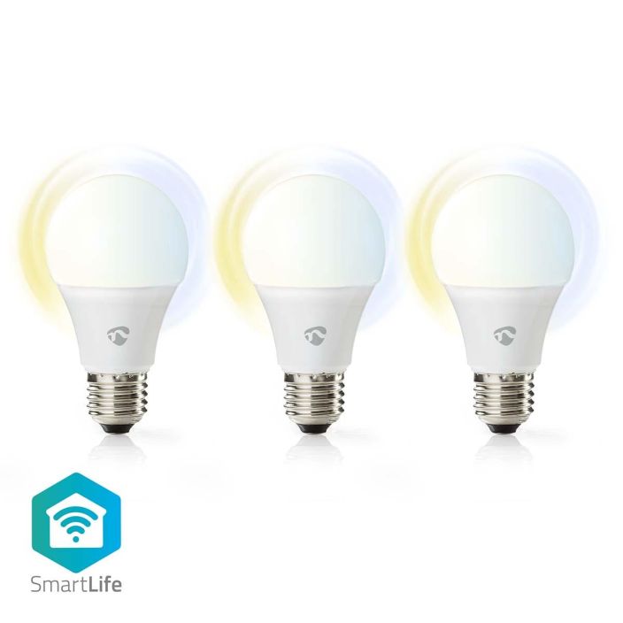 Nedis SmartLife LED Bulb | Wi-Fi | E27 | 806 lm | 9 W | Warm to Cool White | 2700 - 6500 K | Energialuokka: F | Android™ /