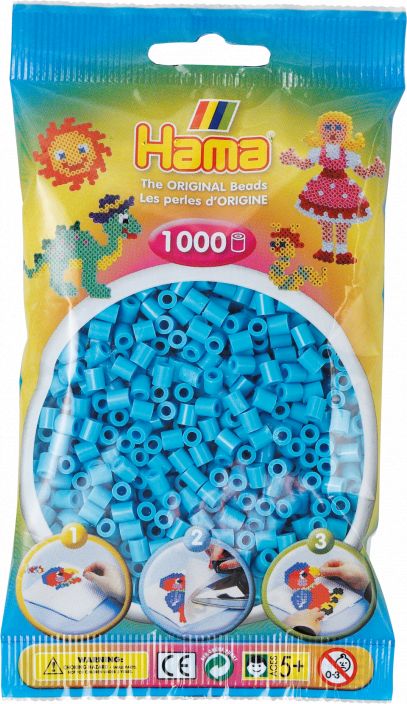 Hama-Helmet Midi 1000kpl taivaansininen