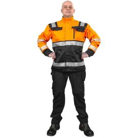 TAKKI GRANIITTI FL.ORANS/MUSTA LK2 EN20471