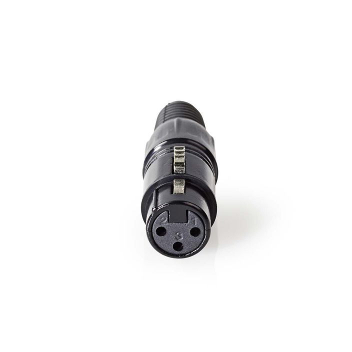 Nedis XLR-Liitin Naaras  Musta tuotekuva 1