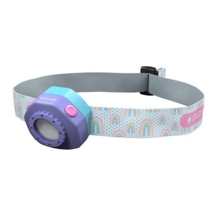 Ledlenser Kidled4R ladattava, violetti Ledlenser Kidled2 otsalamppu on suunniteltu erityisesti perheen pienimpien kayttoon.