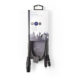 Nedis Nedis Balansoitu Audiojohto | XLR 3-Pin naaras | 2x RCA uros | 1.50 m