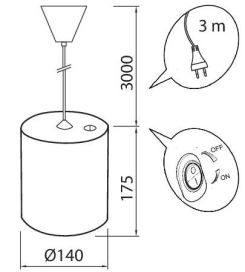 Airam Fiora-Kasvivalaisin Valk. 3500K 800lm