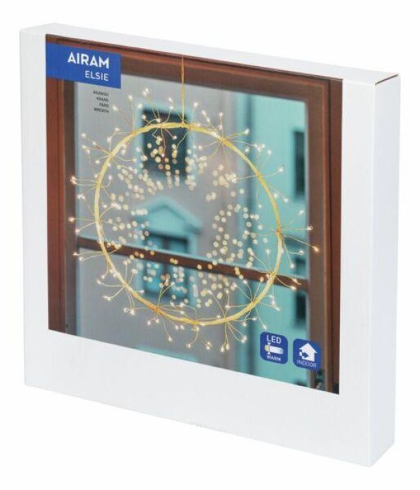 Airam Elsie Kranssi 30cm valk. tuotekuva 3