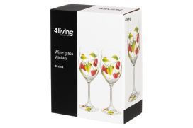 4Living Viinilasi Mansikka 2pack