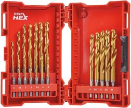 Milwaukee Milwaukee metallipora hssg tin RED-HEX sarja 19kpl/pkt