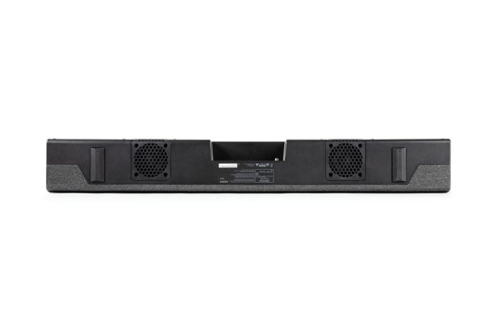 Denon DHT-S217 Soundbar TV-Kaiutin enon DHT-S217 on ohut soundbar, johon on integroitu kaksi alaspain suunnattua subwooferia