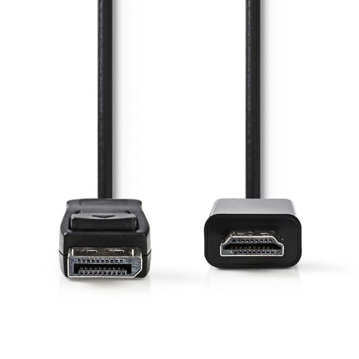 Nedis DisplayPort–HDMI-Kaapeli 2M Tama kaapeli muuntaa DisplayPort-signaalit HDMI-signaaleiksi. Ihanteellinen kytkettaessa