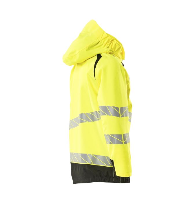 MASCOT Kuoritakki lapsille ACCELERATE SAFE hi-vis keltainen/must Hengittava, tuulen- ja vedenpitava teipatuilla saumoilla.