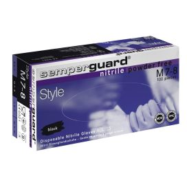 SEMPERGUARD KERTAKÄYTTÖKÄSINEET S MUSTA NITR. 100KPL P-TON