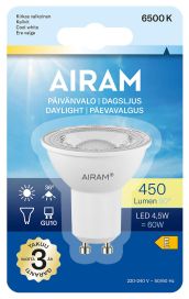 Airam LED-Päivänvalo GU10 6500K 470lm/980cd