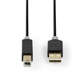 Nedis USB A Uros - USB-B Male kaapeli  2M