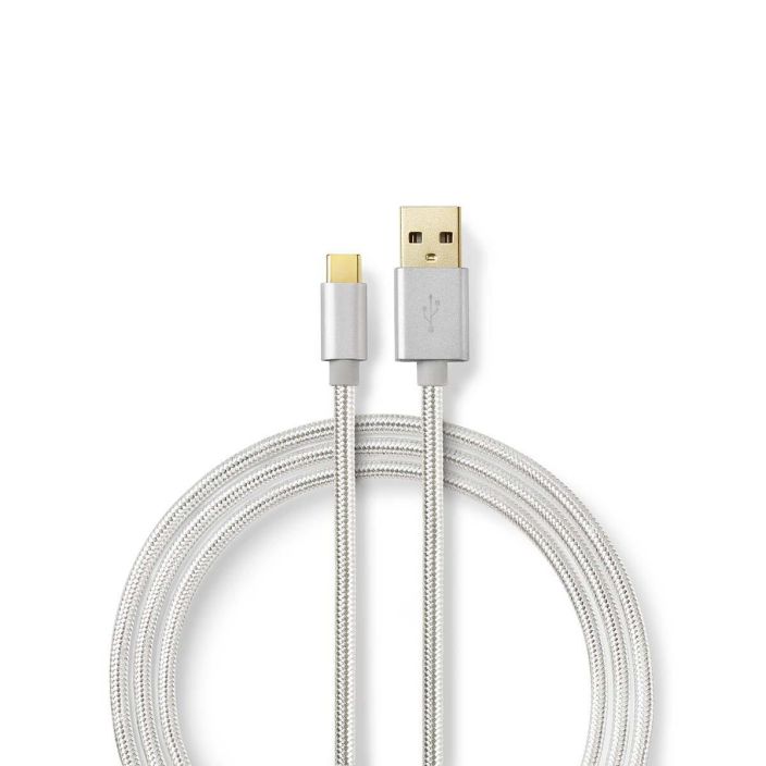 Nedis USB-C-USB-C latauskaapeli 3M Talla huippuluokan kullatulla Nedis® USB 2.0 -synkronointi-, lataus- ja AV-tukikaapelilla