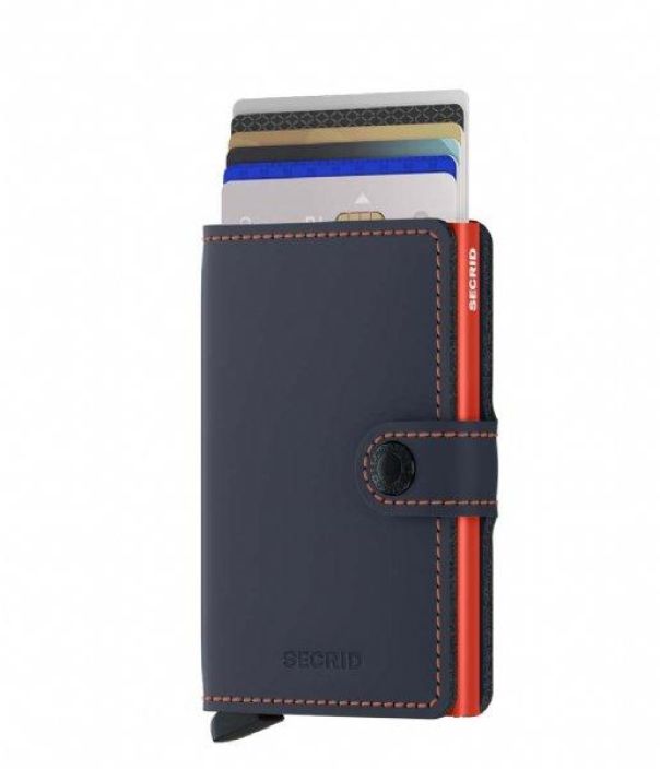 Secrid Miniwallet Matte Nightblue &amp; Orange Nightblue &amp; Orange