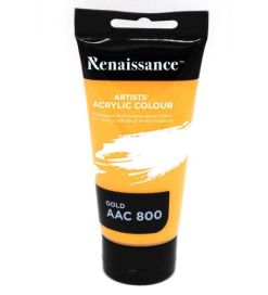 Renaissance akryylimaali 75ml, Gold