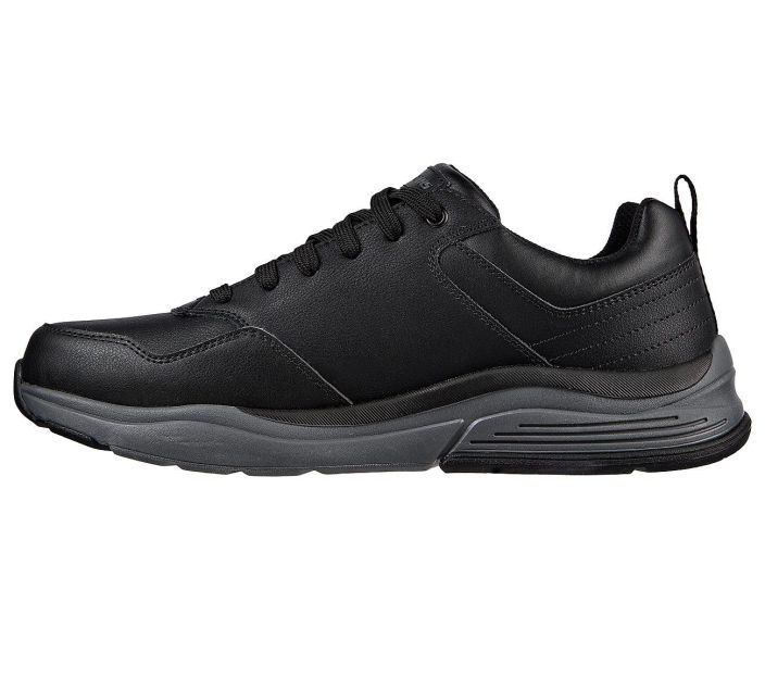 Skechers miesten Relaxed Fit Benago - Hombre Waterproof musta