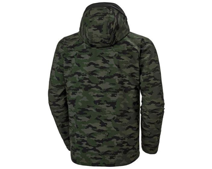 Helly Hansen Workwear softshell takki kensington camo hupulla Hupullinen Kensington -softshell-takki on erinomainen valinta