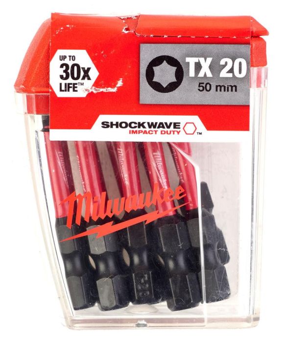 Milwaukee Shockwave Ruuvikärki TX20 x 50mm 10kpl/pkt tuotekuva 1