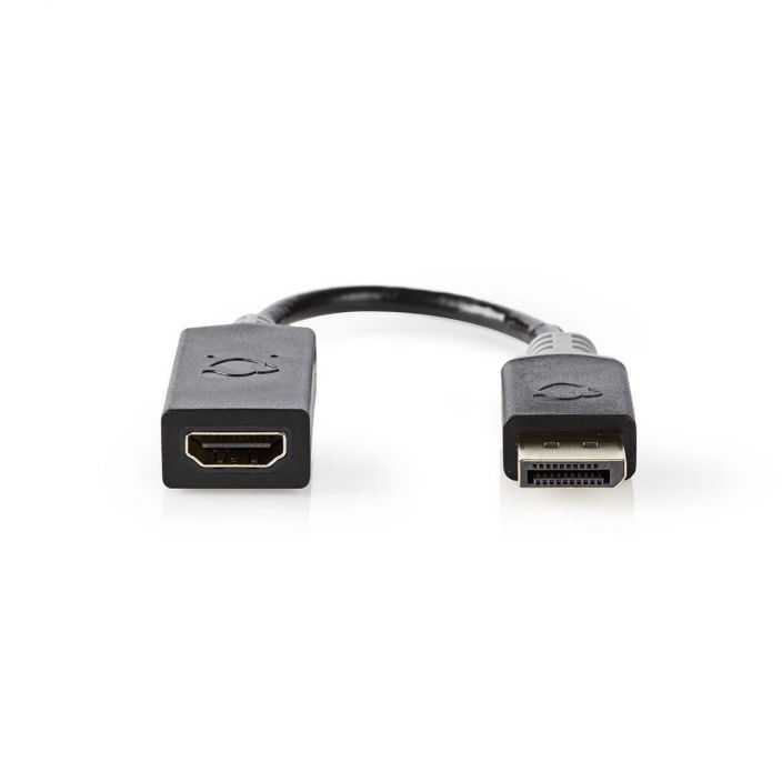 Nedis DisplayPort Uros - HDMI Uros 0.20M LCD/LED-nayton ja tietokoneen liitoskaapeli