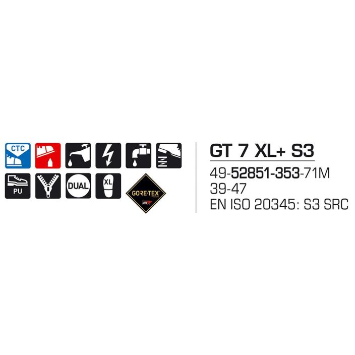 Sievi GT 7 XL+ S3 goretex turvakengät tuotekuva 2